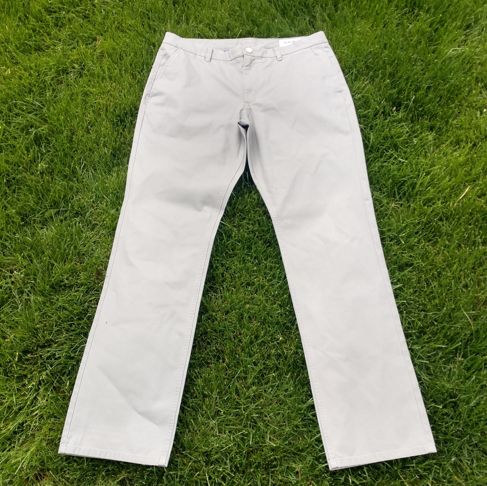 Bonobos Washed Chinos Straight Fit 36/34 Silver